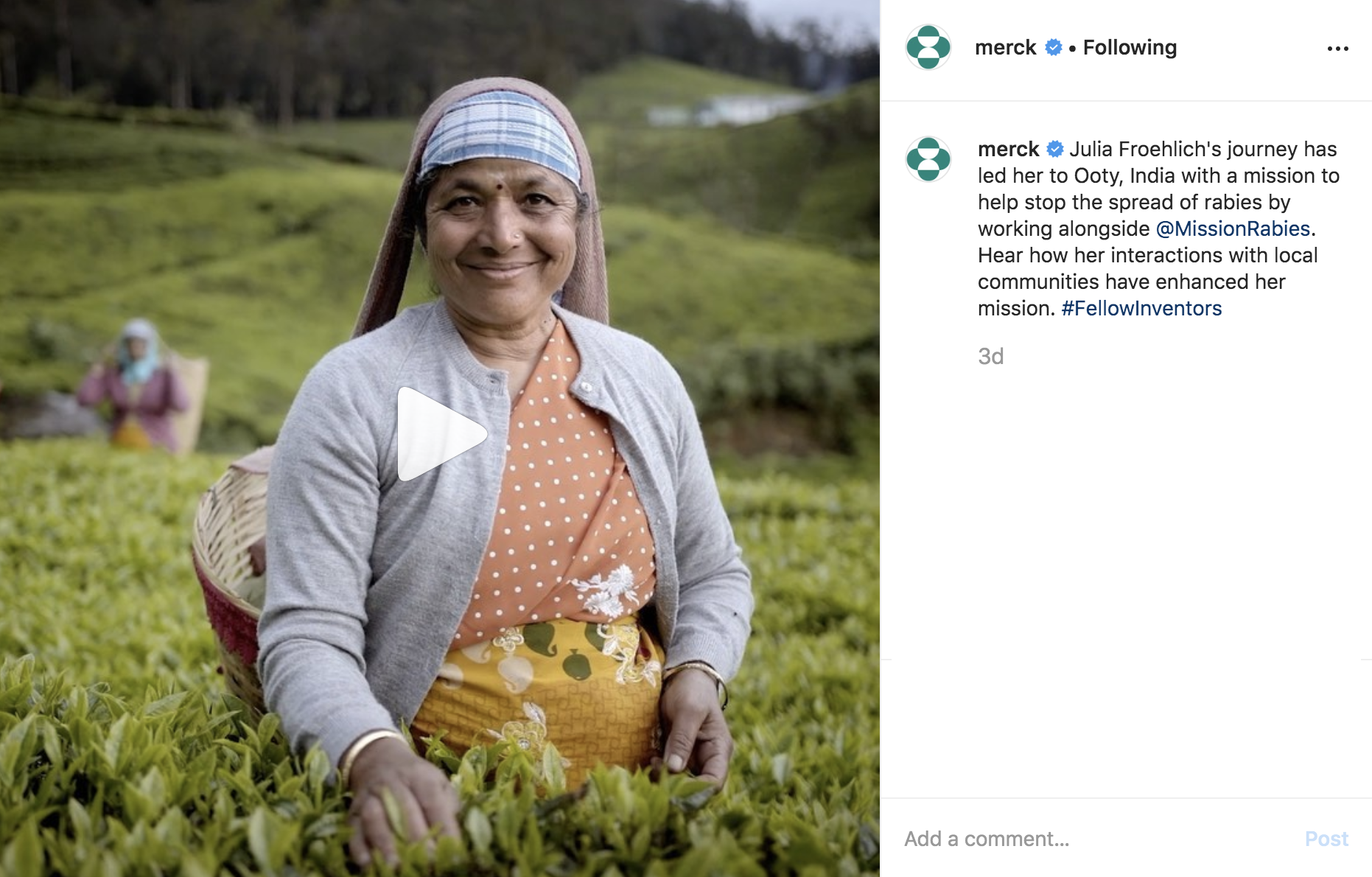 Merck Fellows Social Post