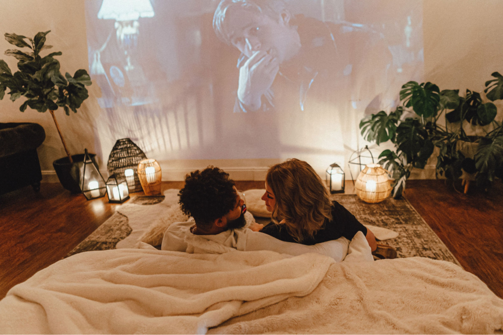 movie night at home date