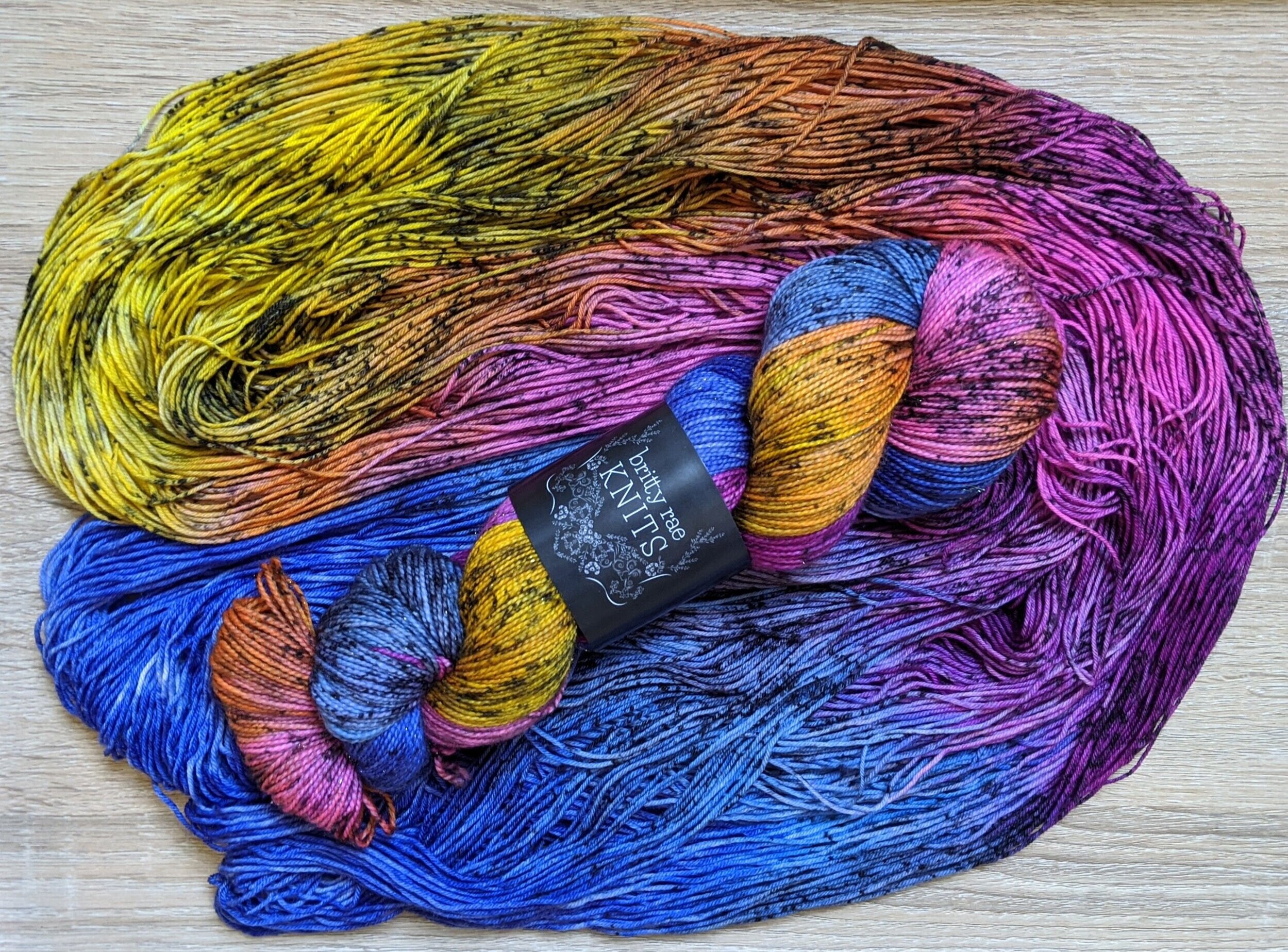Hand dyed SW 70% Merino 20% Yak 10% Nylon Yarn, 437 yd. Yak Sock Yarn