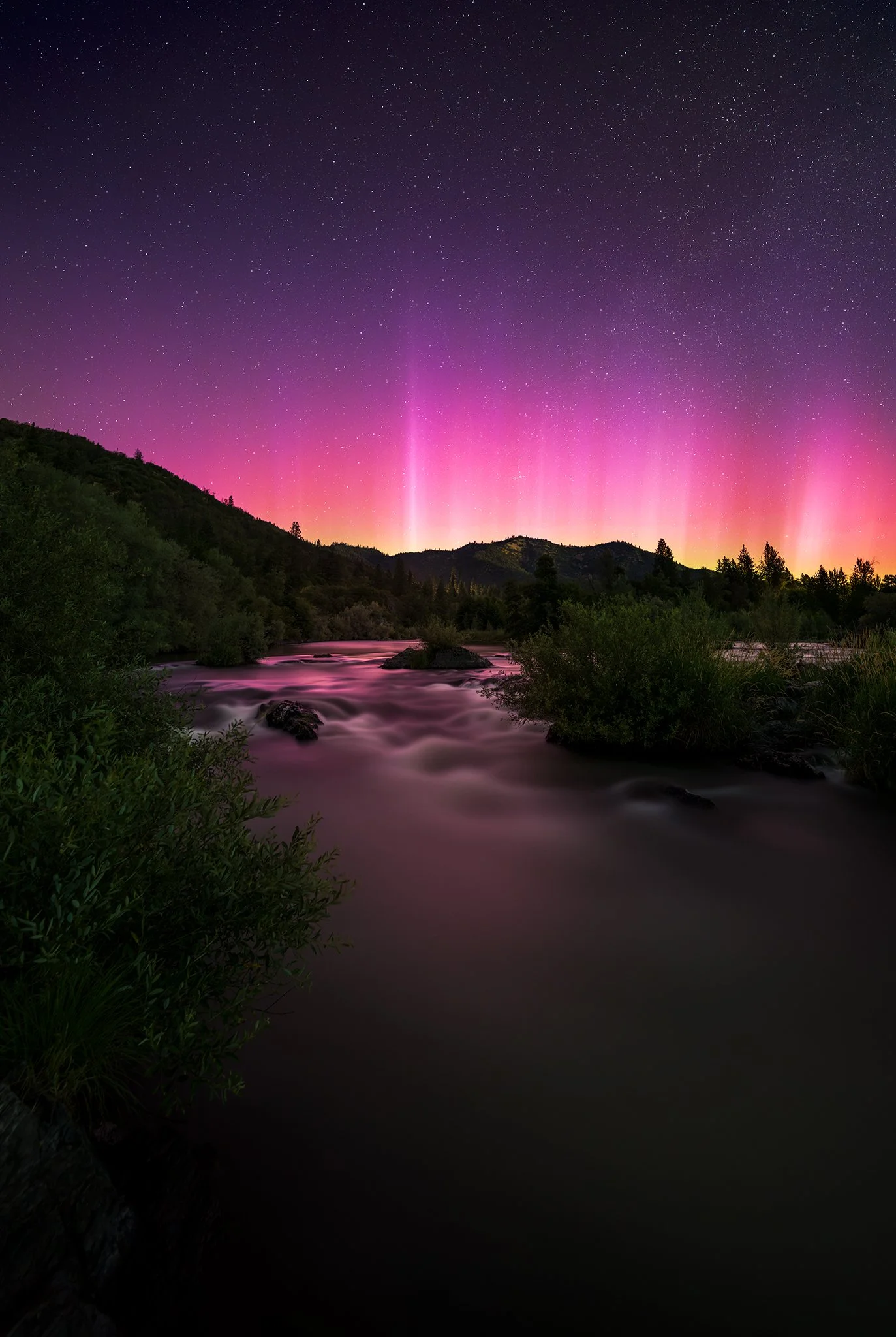 Northern Lights over the Rogue River - July 3 2026