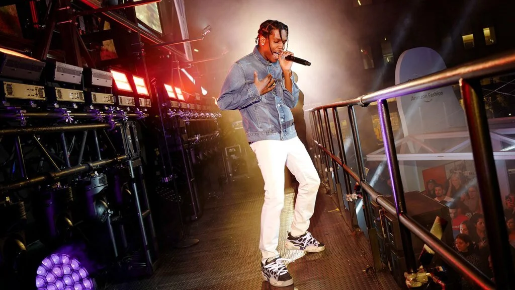 A$AP Rocky performs.