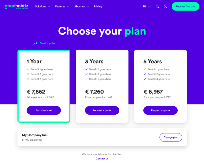 Saas Checkout options