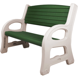 outdoor plastic garden bench
