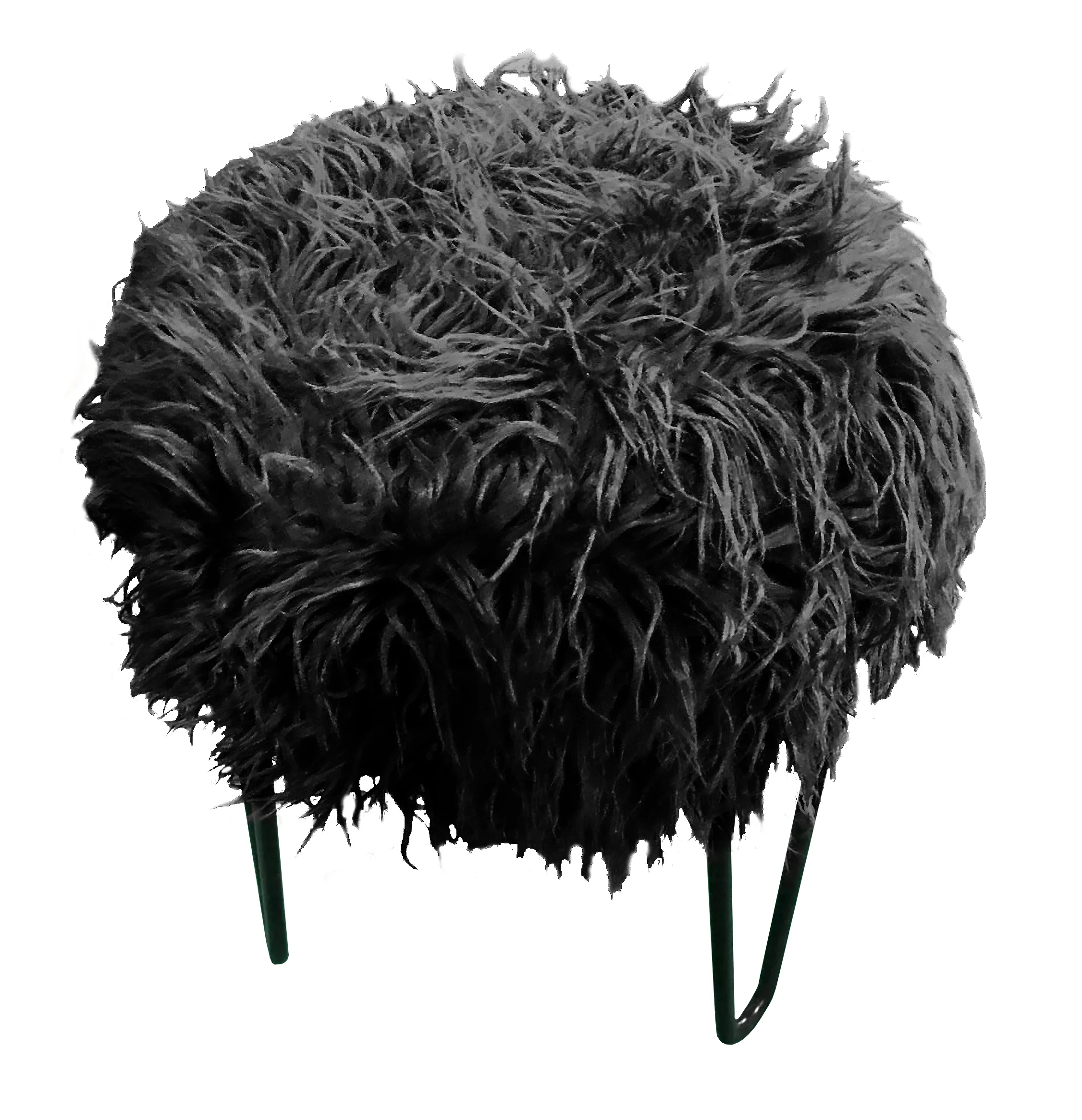 Fuzzy Fur Stool Black.jpg