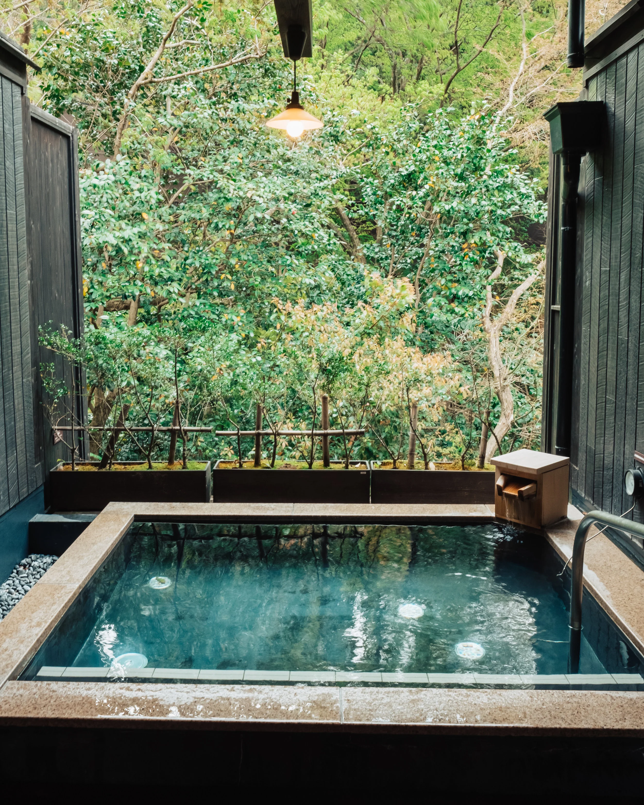 My private onsen at Hakone Yuryo.