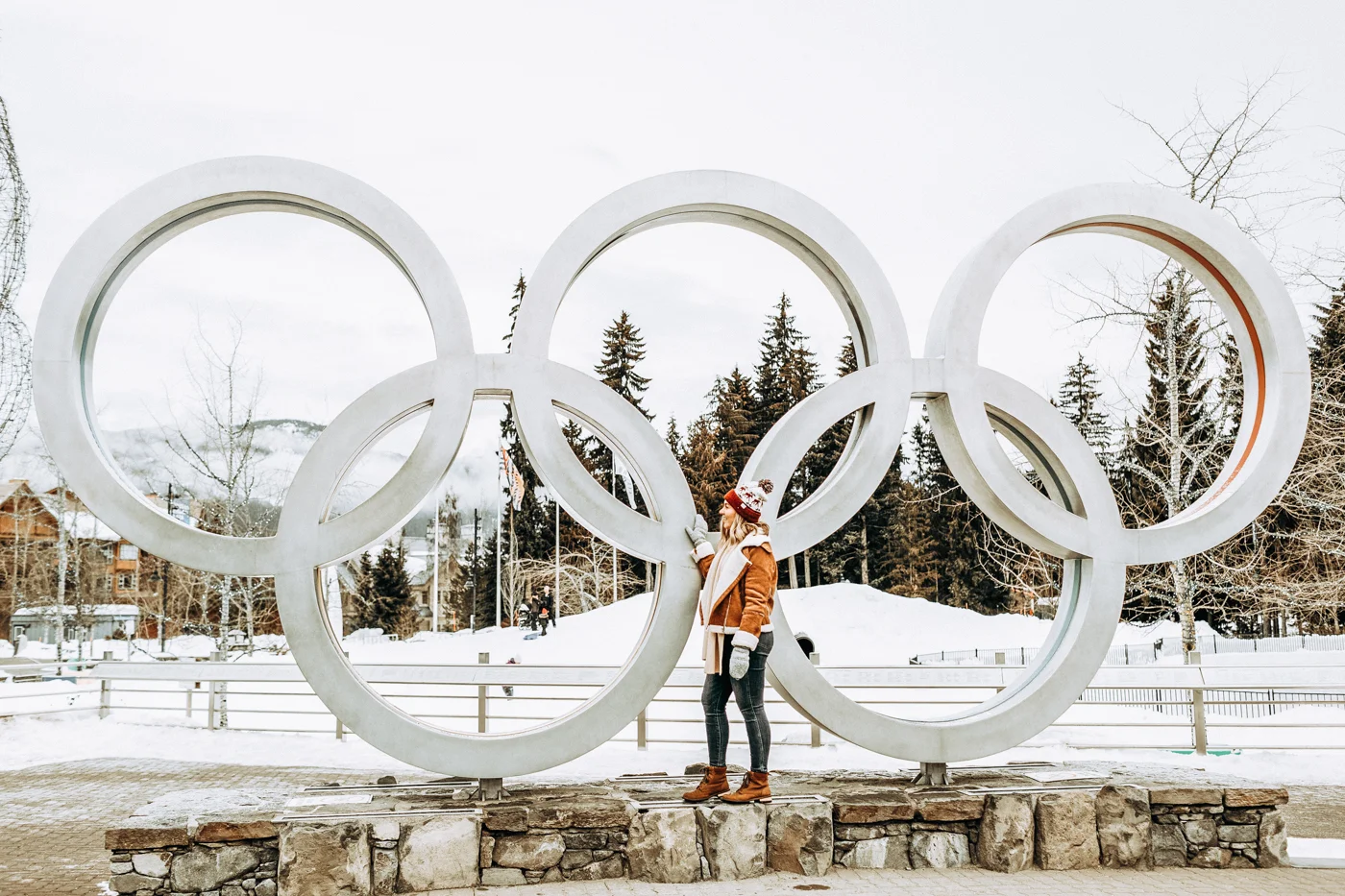 The Olympic Rings in Whistler Village