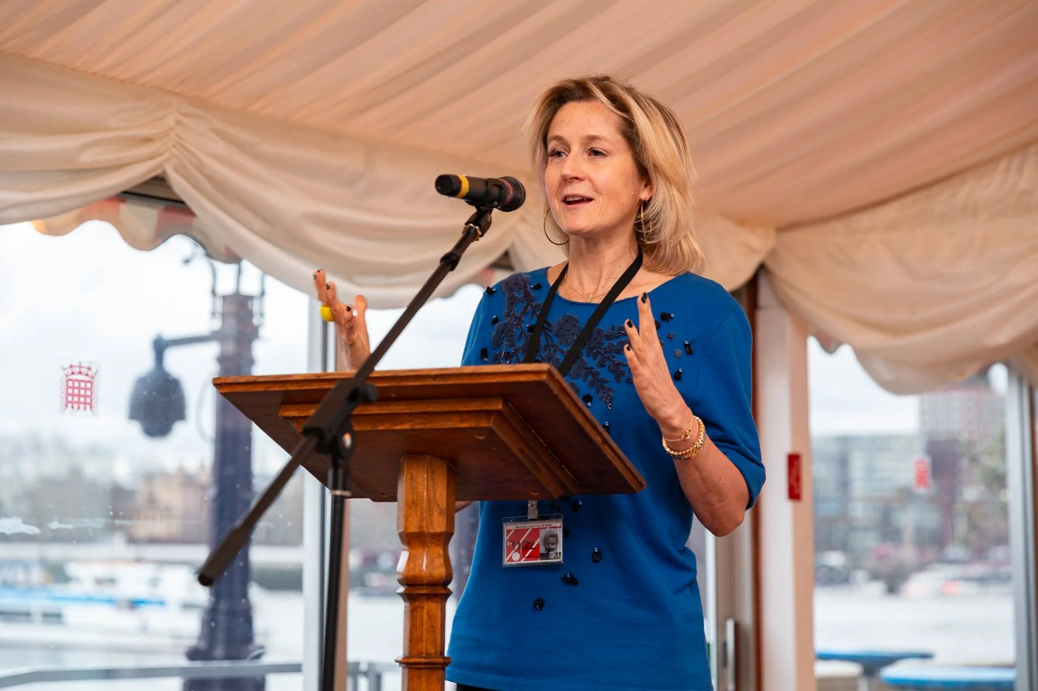 Martha Lane Fox speaking to the f:Entrepreneur top 100