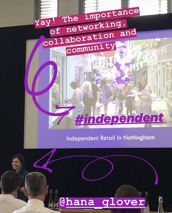 Me talking about indie retail in Nottingham