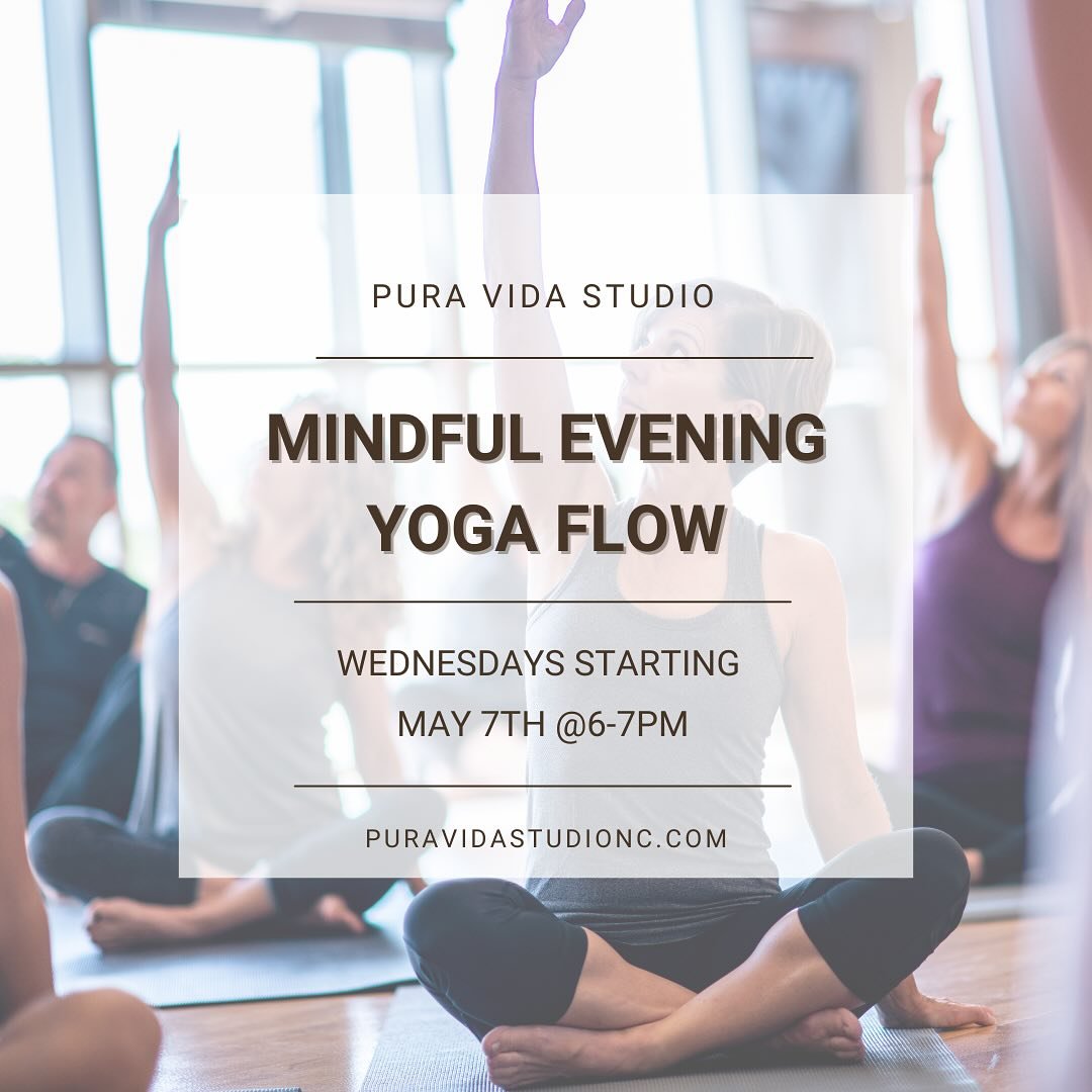 ⭐️Join our NEW Mindful Evening Yoga Flow Class @6-7pm starting May 7th⭐️
Unwind and reset with this all-levels class combining gentle mindful movement and grounding yin postures. This class will include a slow intentional flow to release the day&rsq