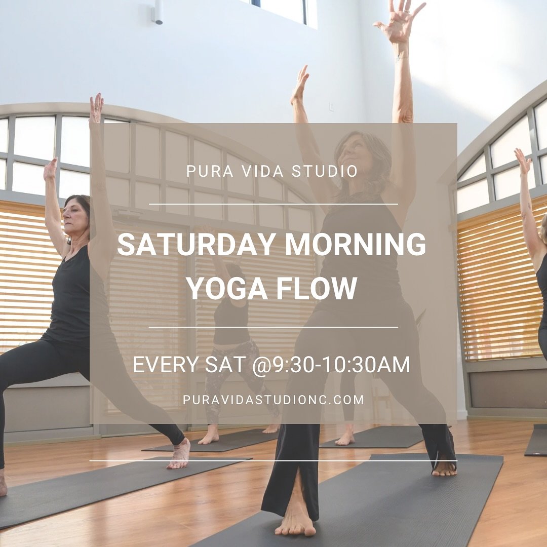 Rise & Flow with us every Saturday morning☀️
Kickstart your weekend with intention, movement, and a whole lotta feel good energy. This all levels yoga flow is where breath meets playful movement, and you’re encouraged to show up exactly as