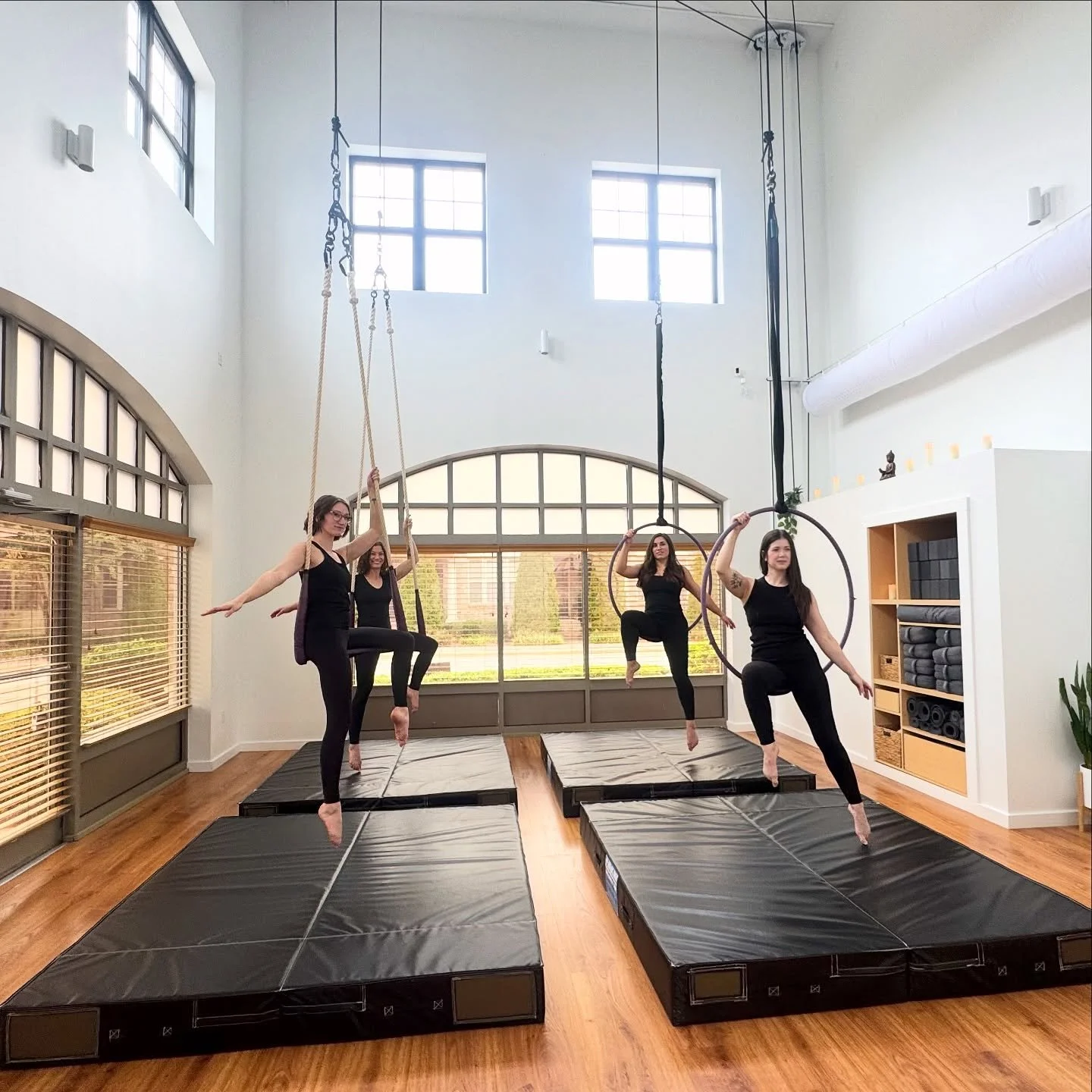 ✨ Sunday Beginner Bar Apparatus Series ✨
Have you wanted to try both Lyra and Trapeze in the same class? Now’s your chance! This beginner bar series teaches you similar poses on both apparatuses!
This series is for beginners or anyone ready t
