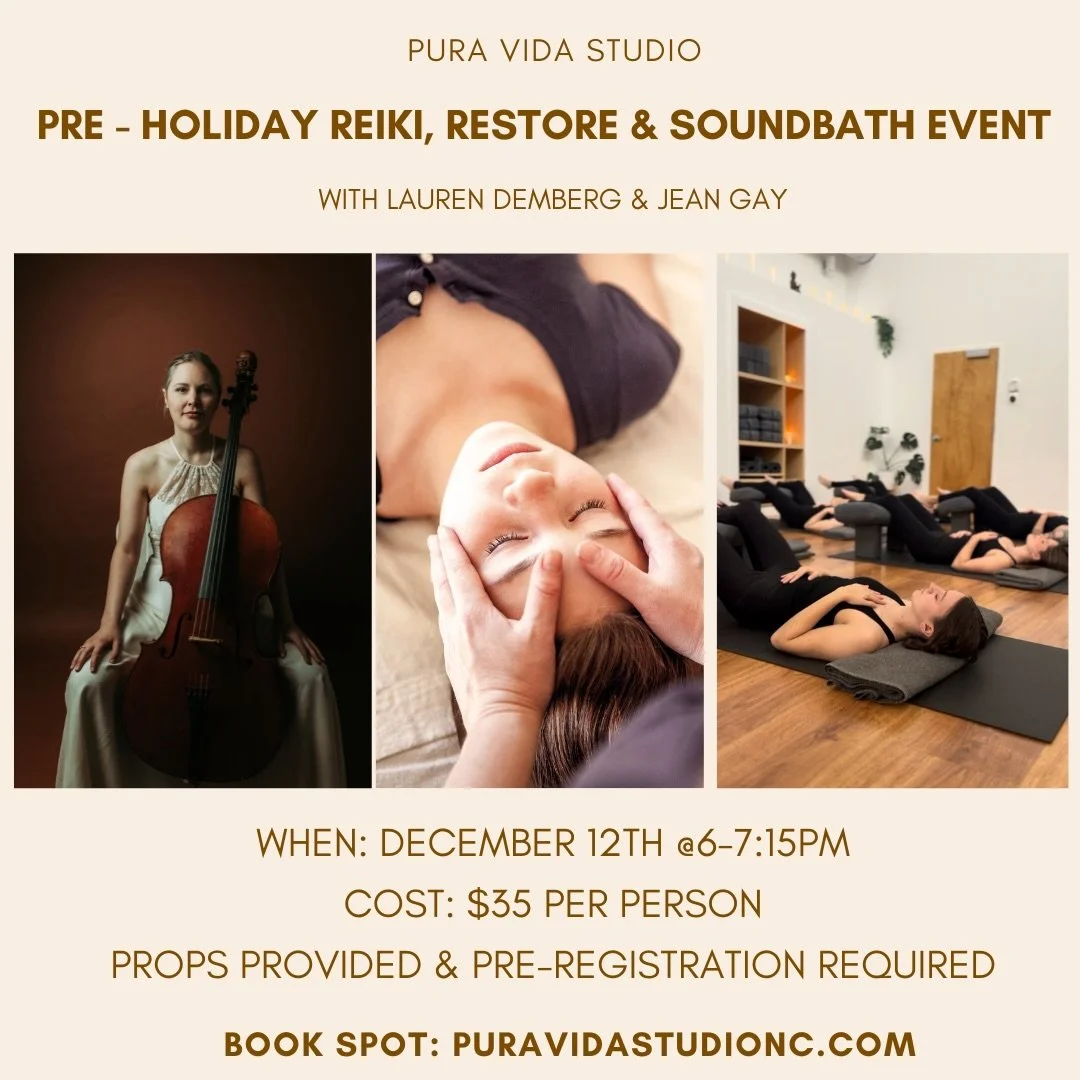 ✨Join our Reiki, Restore &amp; Soundbath Event on Dec 12✨

Unwind before the holiday rush with Lauren Demberg &amp; Jean Gay as they guide you through a deeply calming evening designed to settle your body, quiet your mind, and refill your energy.

Th