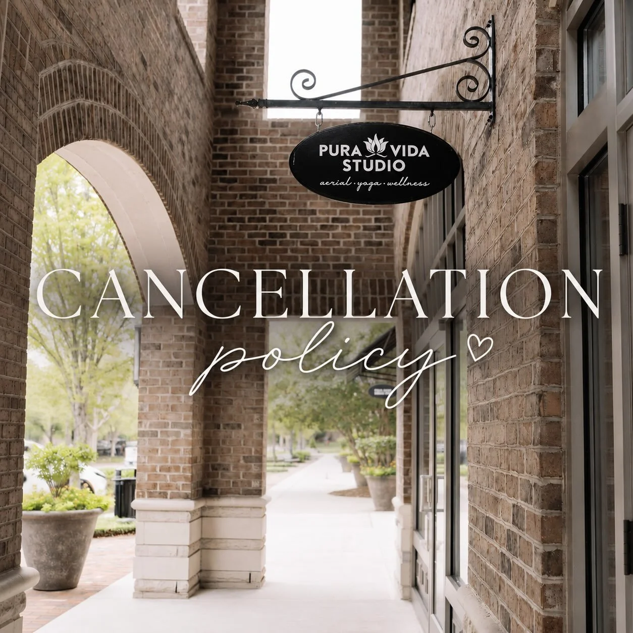 Cancellation Policy Reminder 🤍

We know life happens, and we always want to be as flexible as possible while also supporting our instructors and keeping classes running fairly for our community.

✨ If you need to cancel, please do so at least 6 hour