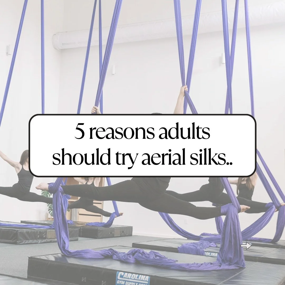 These reasons just night surprise you👀

Aerial silks is so much more than learning tricks. It&rsquo;s an opportunity to build strength, quiet your mind, challenge yourself, and discover you&rsquo;re capable of so much more than you ever imagined.

W