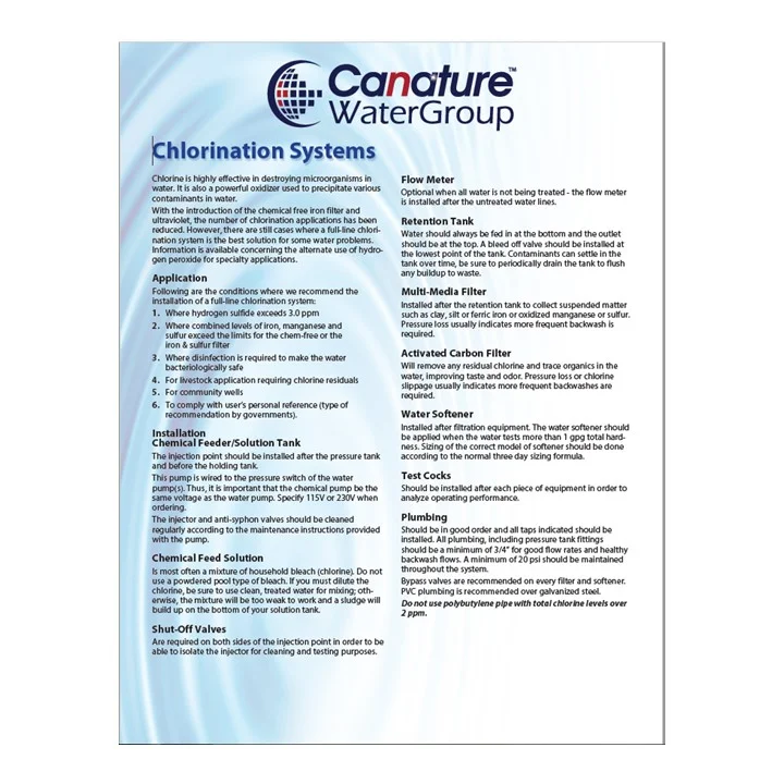 Downloadable & Printable Chlorination Resource Page