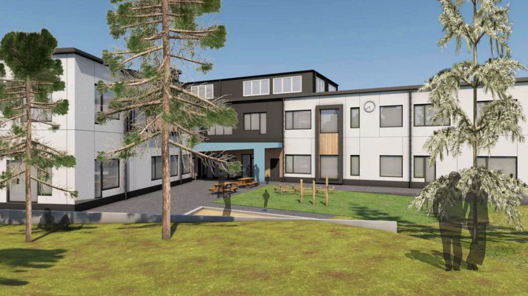 Sigfridsborgsskolan i Nacka. Bildkälla: Scharc Arkitektur