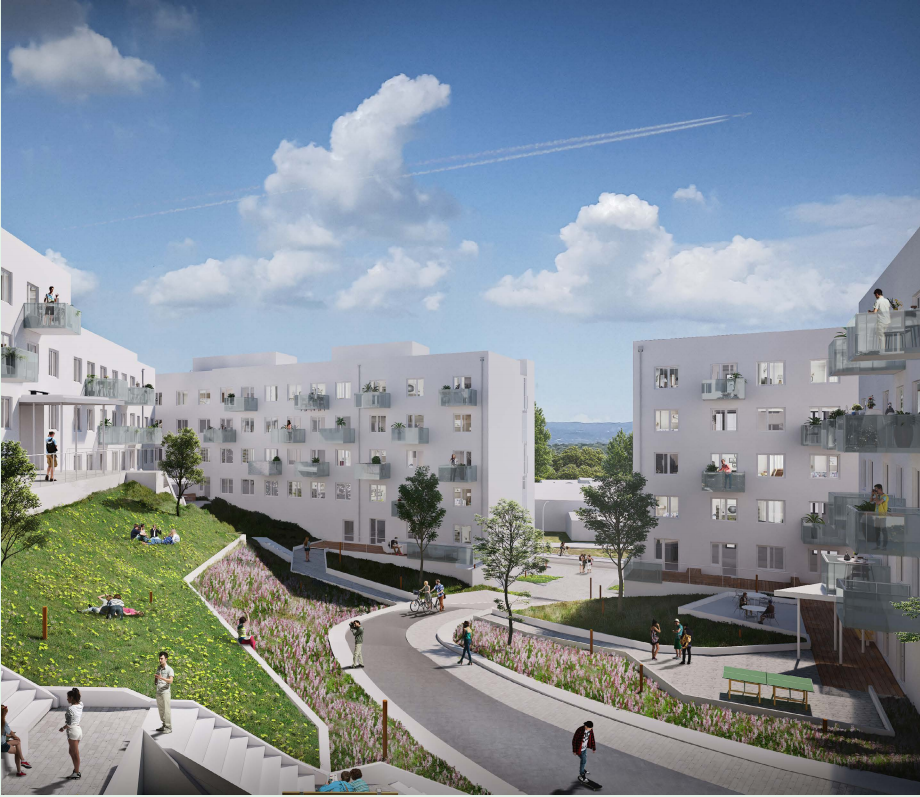 Komplicerad grundläggning i Nacka