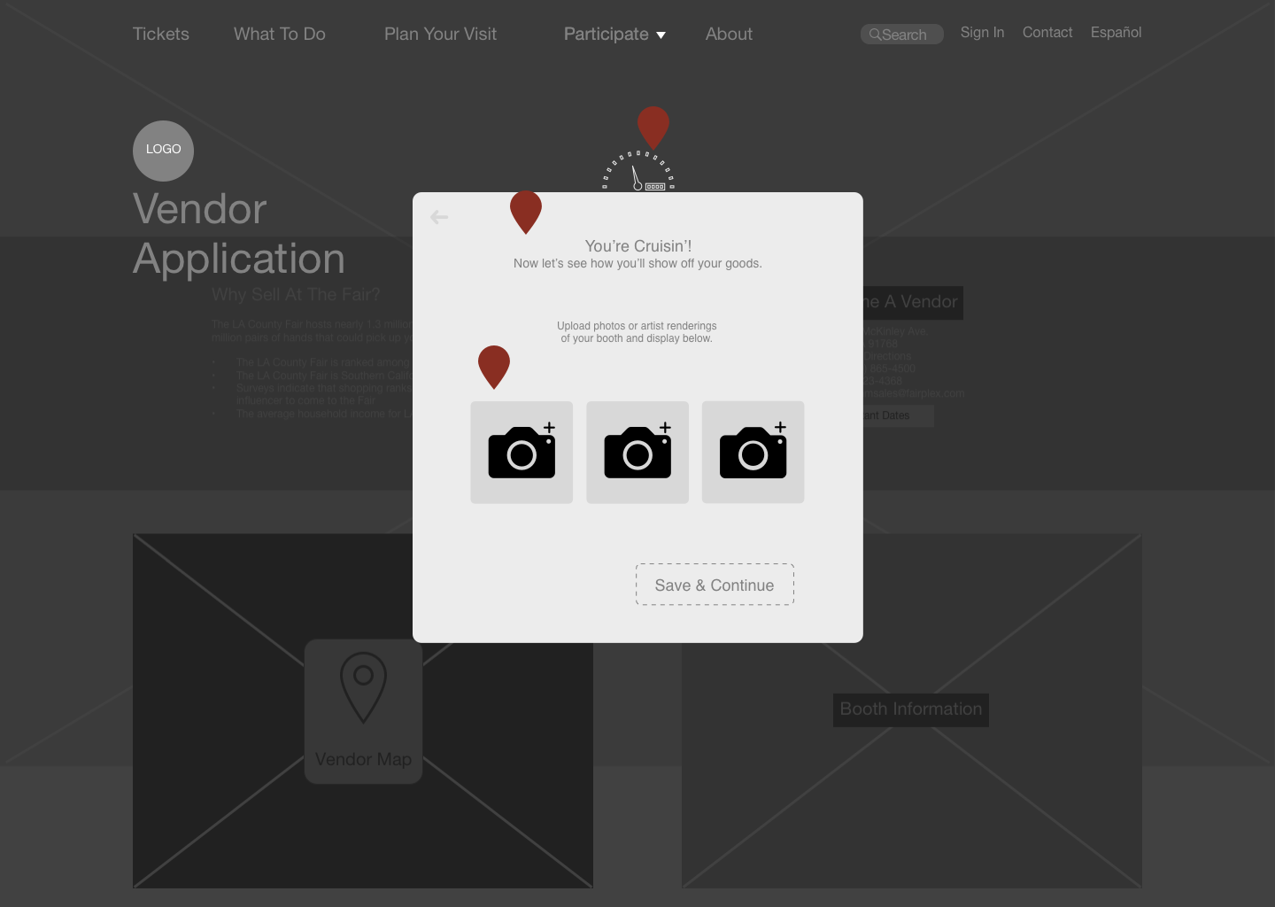  •  Using a  speedometer as a breadcrumb  allowed users to track their progress with on-brand iconography.  •  Fully understanding that the length of the form could be tiring, I added  positive reinforcement with microcopy , keeping users on task and