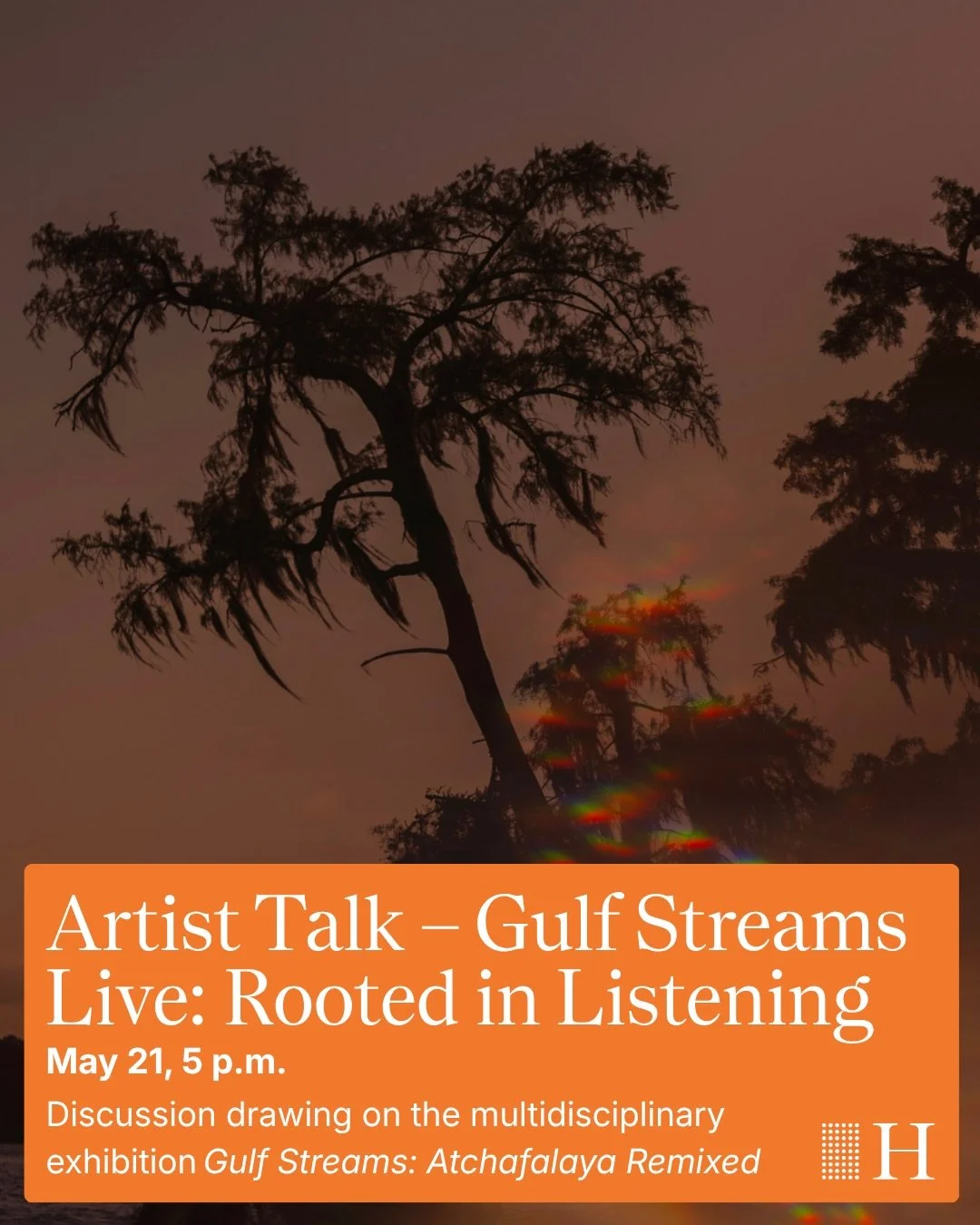 &bull; honored to be invited as the visual artist to speak on this panel tonight at the @hilliardartmuseum inspired by the multidisciplinary group exhibition &lsquo;gulf streams: atchafalaya remixed&rsquo; : curated + moderated by @_gwennie with musi