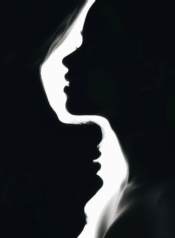 Silhouette faces