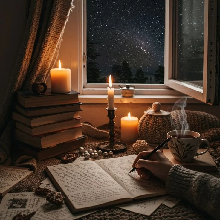 Candlelit reflections