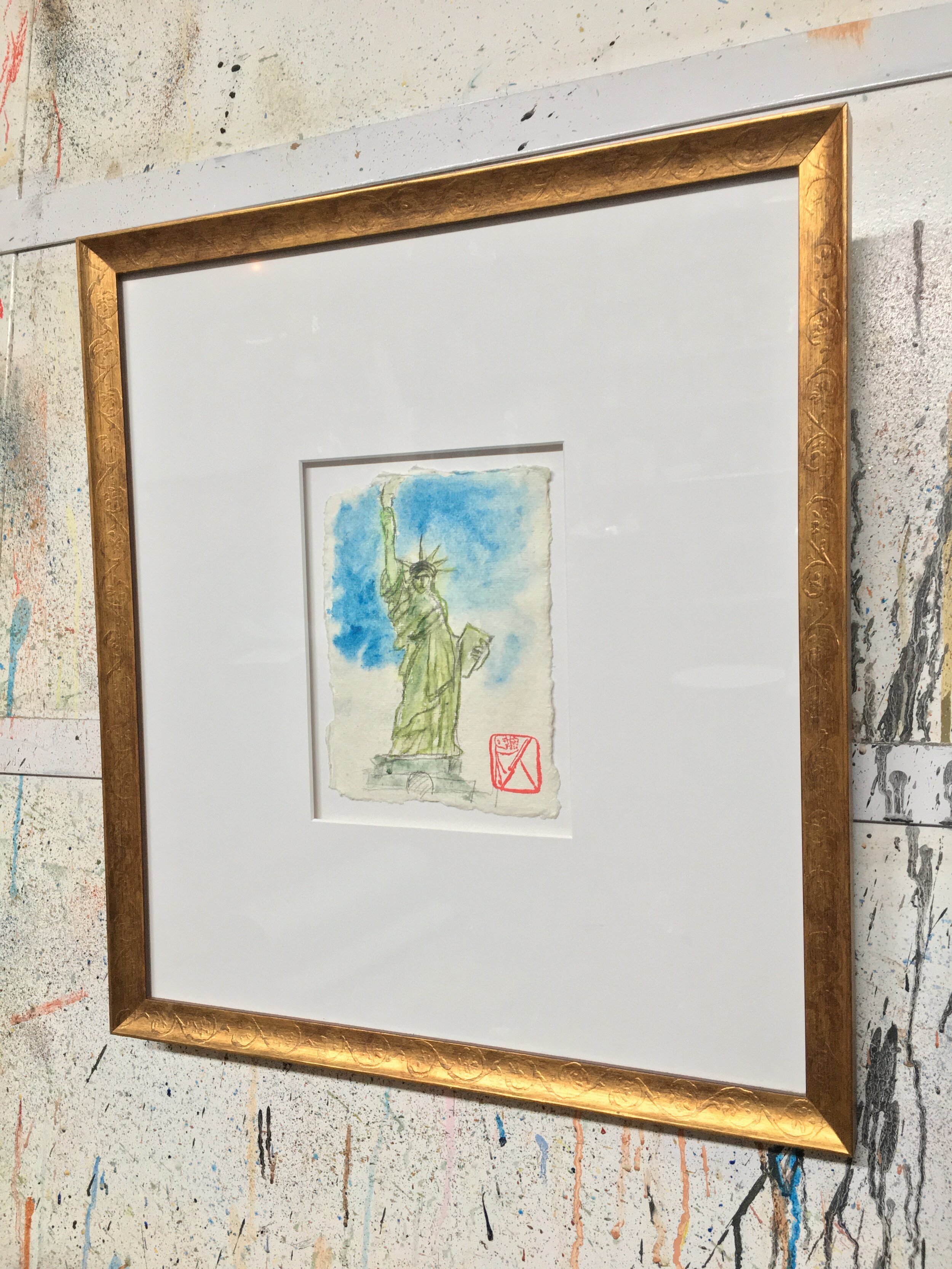 Statue+of+Liberty+16x14x1+ink+watercolor+paper+framed.jpg