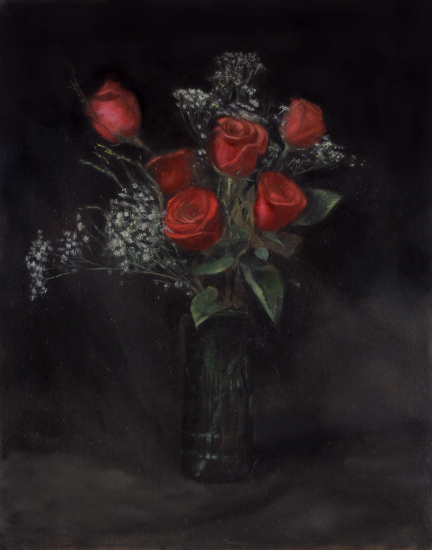 Red Tea Roses Oil on canvas 15x12%22.jpg