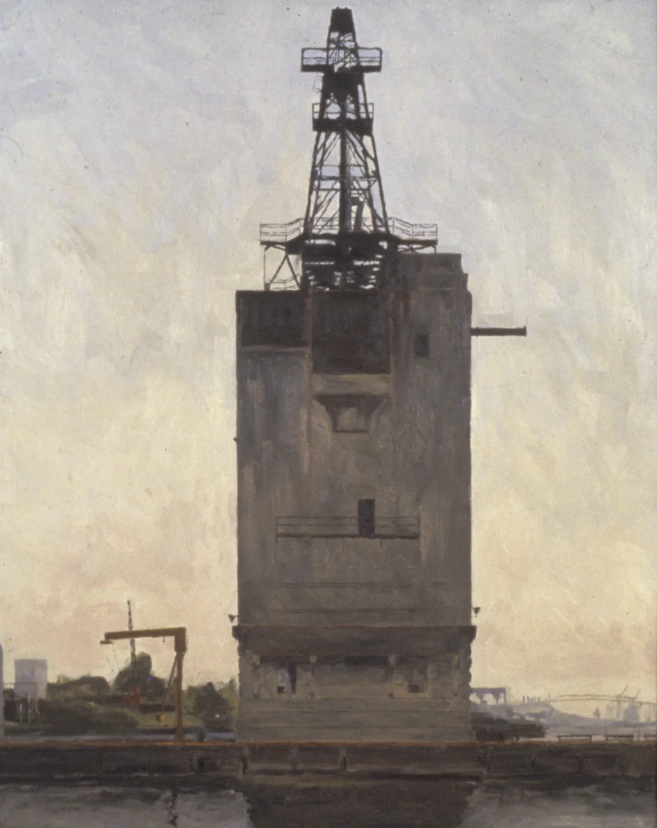 Peco Coal Building Oil on panel 36x24.jpg