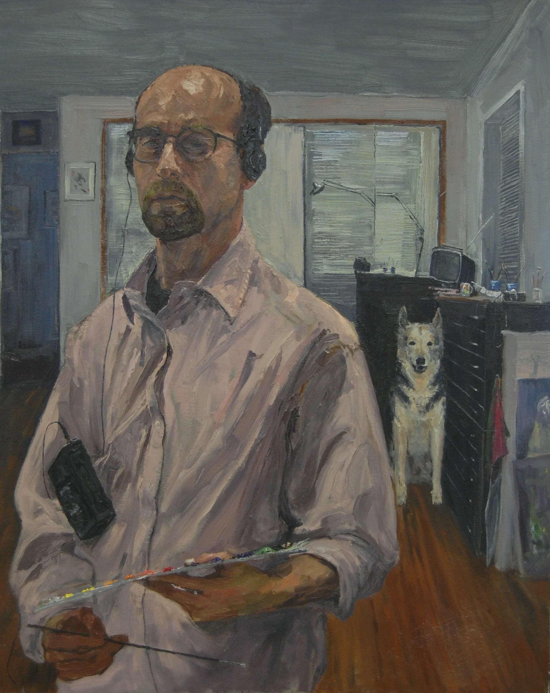 Self-portrait with Hanukah