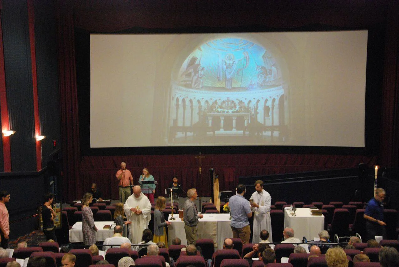Yes. You can have liturgical worship in a movie theatre!