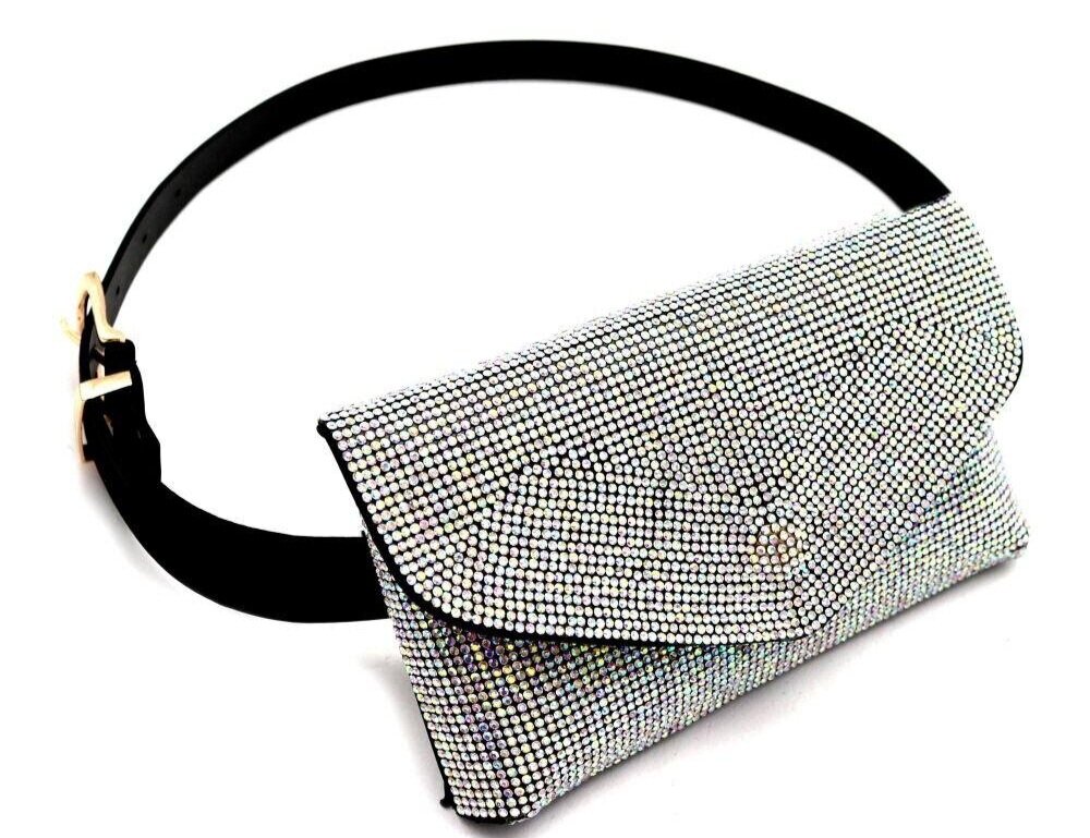 Rhinestone Embellished Bling Evening Fanny Pack