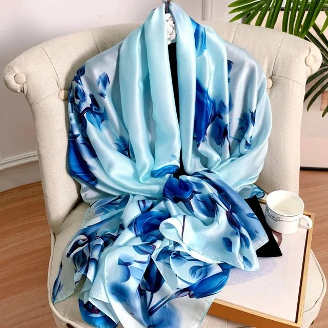 Blue Print Scarf