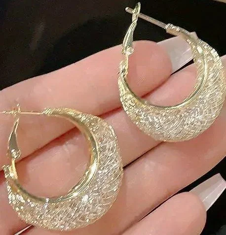 Mesh Hoop Earrings