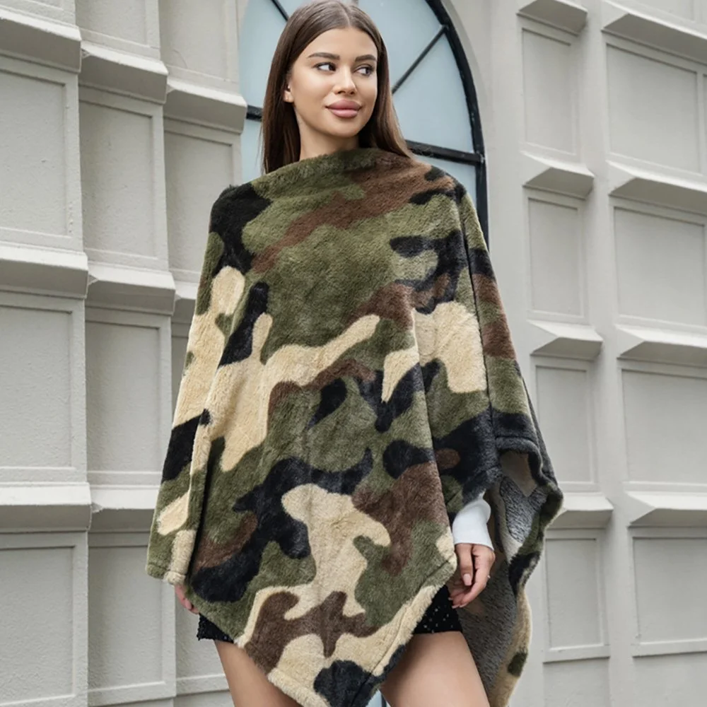 Camouflage Poncho Wrap