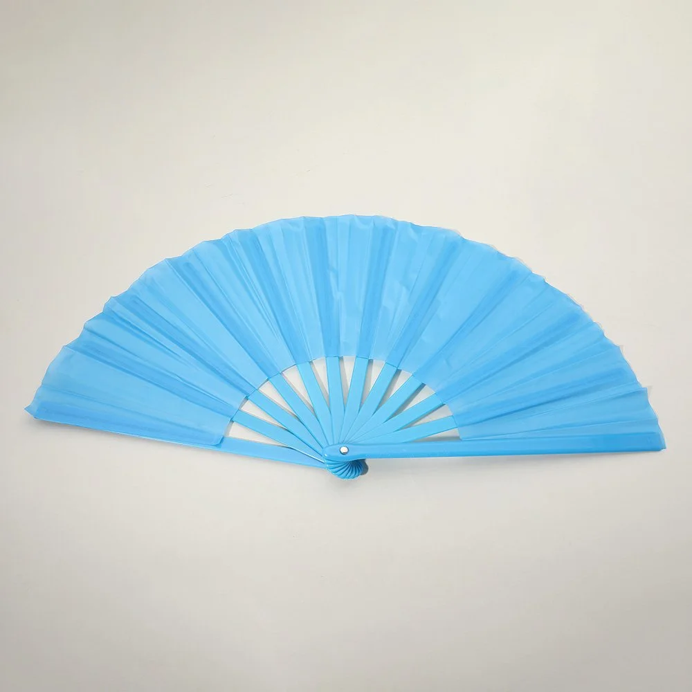 Teal Blue Oversize Dance Fan
