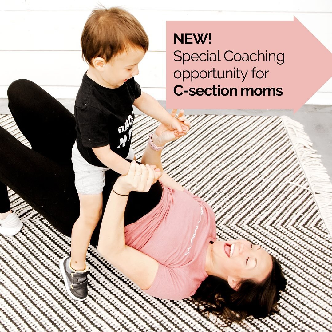 Swipe to see if this is for you ➡️🩷➡️

I'm rolling out a brand new limited time offer JUST for c-section moms.

As a 2-time c-section mom and pre/postnatal fitness specialist, I know recovering from a cesarean can be mentally and physically challeng