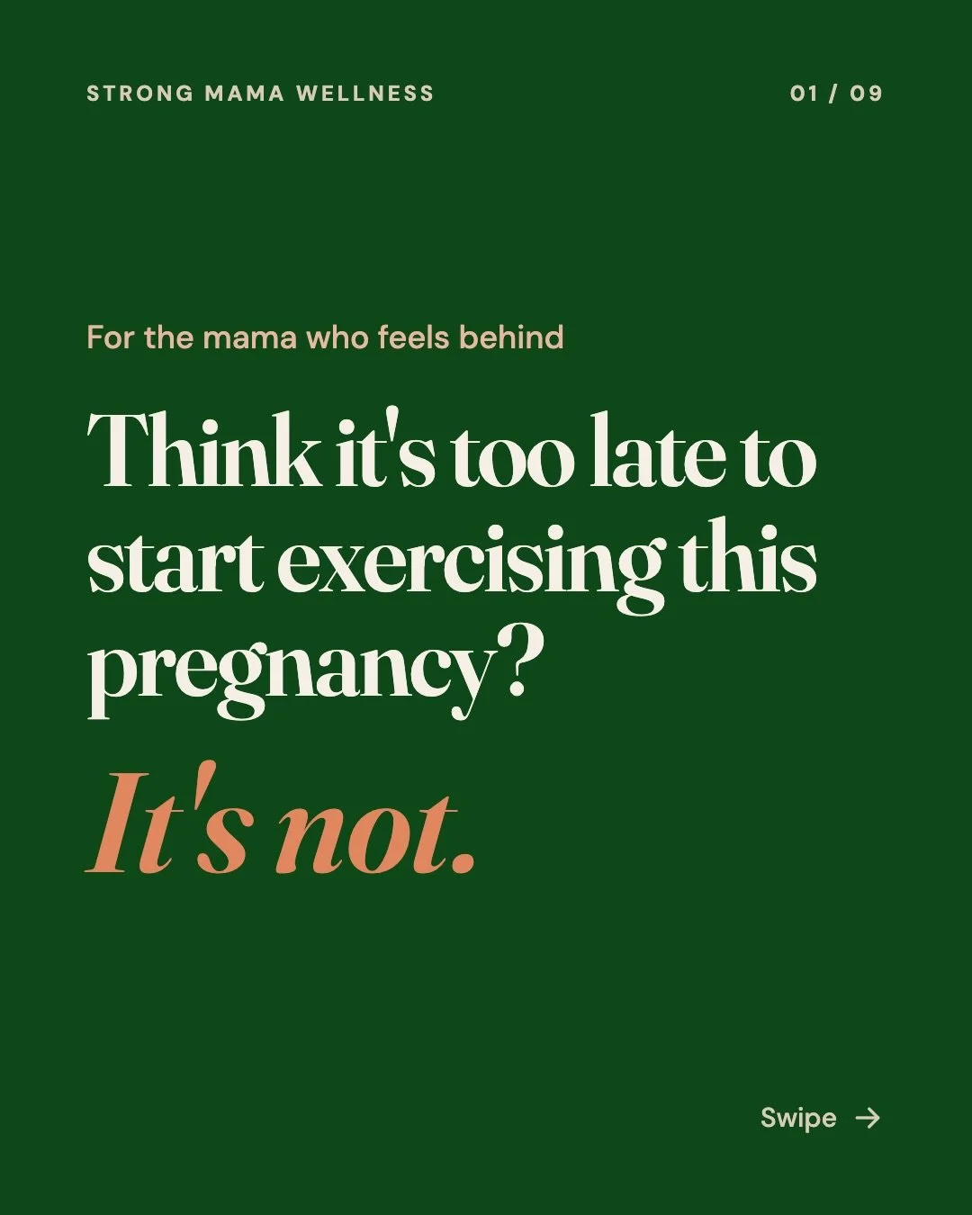 30 weeks pregnant and feeling like you missed the boat on exercise? You didn't.

A mama in my membership asked me this exact question, and my answer might surprise you...

Starting now will STILL give you more energy, fewer aches, a body more prepare