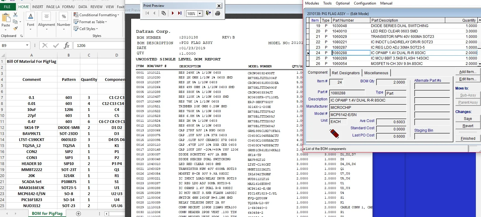 We’ll import your BOM into our MRP for efficient parts control and order tracking.