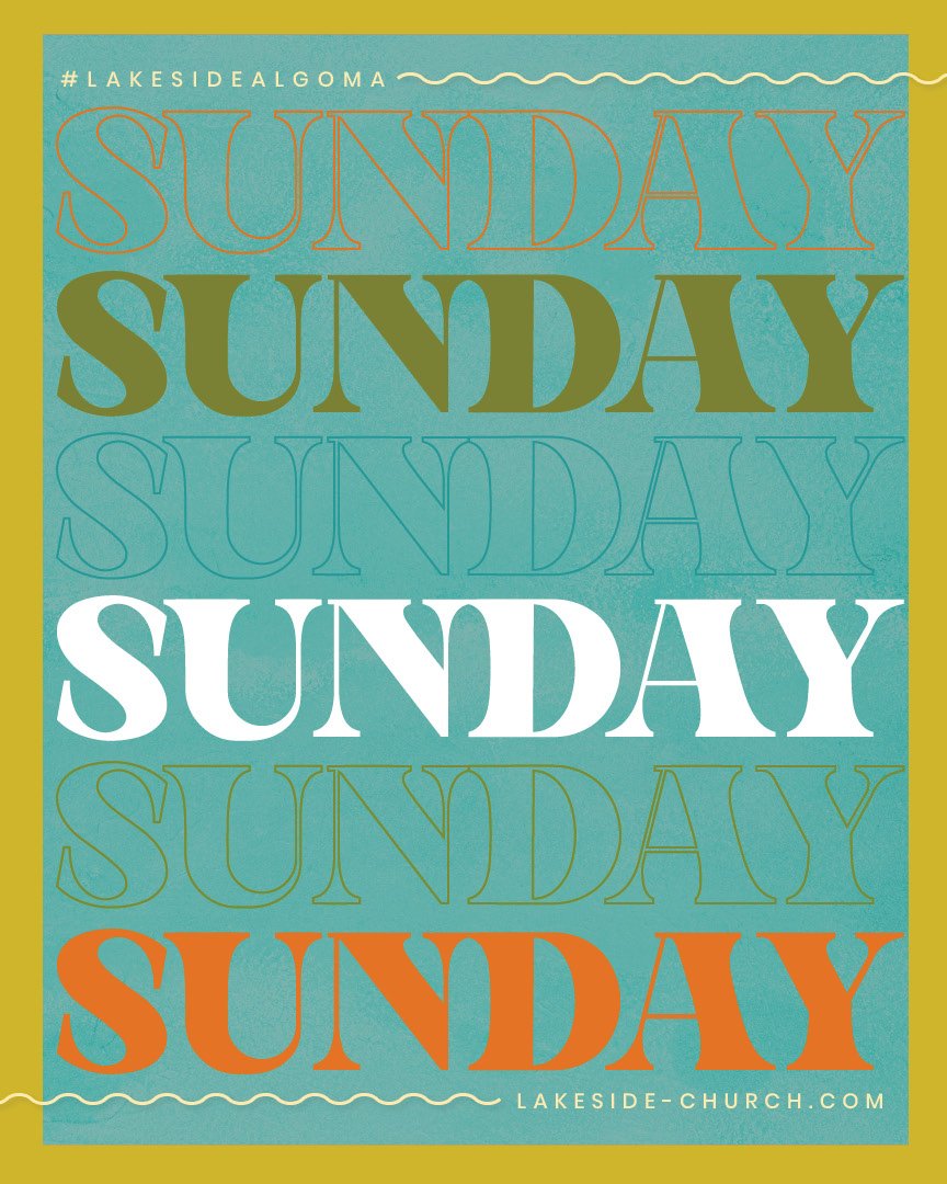 Sunday is here, and we can't wait to see you!
Join us at Lakeside for Sunday services at 8:30am &amp; 10:00am, or if you can't make it in person, join online by visiting lakeside-church.com