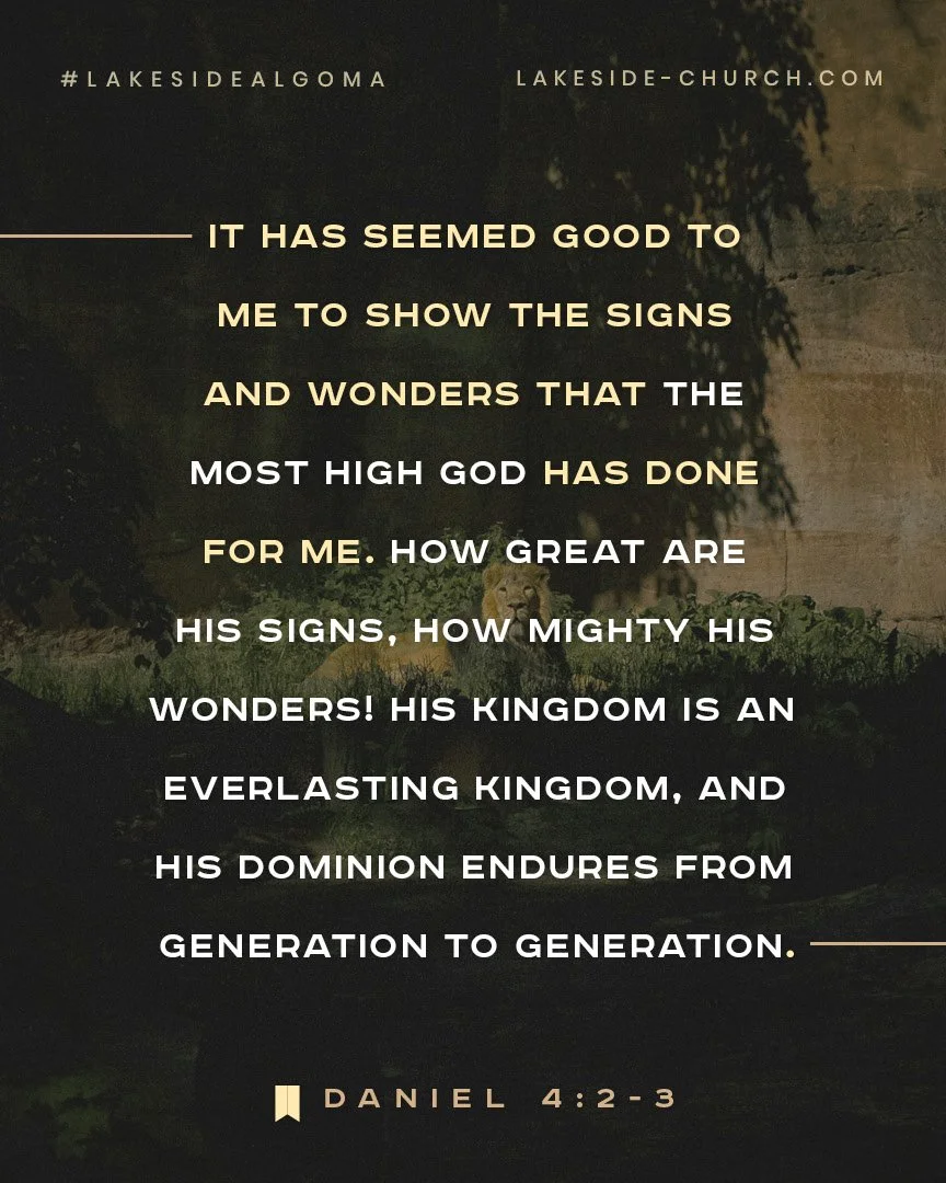 God's kingdom will last forever!
To learn more, visit lakeside-church.com/media