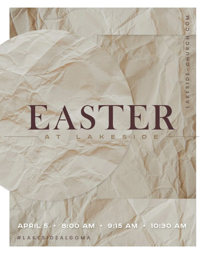 Who can you invite to join us as we celebrate the resurrection of Christ?  We offer three identical services at 8:00am, 9:15am, and 10:30am. If you can&rsquo;t make it, watch on lakeside-church.com
RSVP to our event on Facebook today!