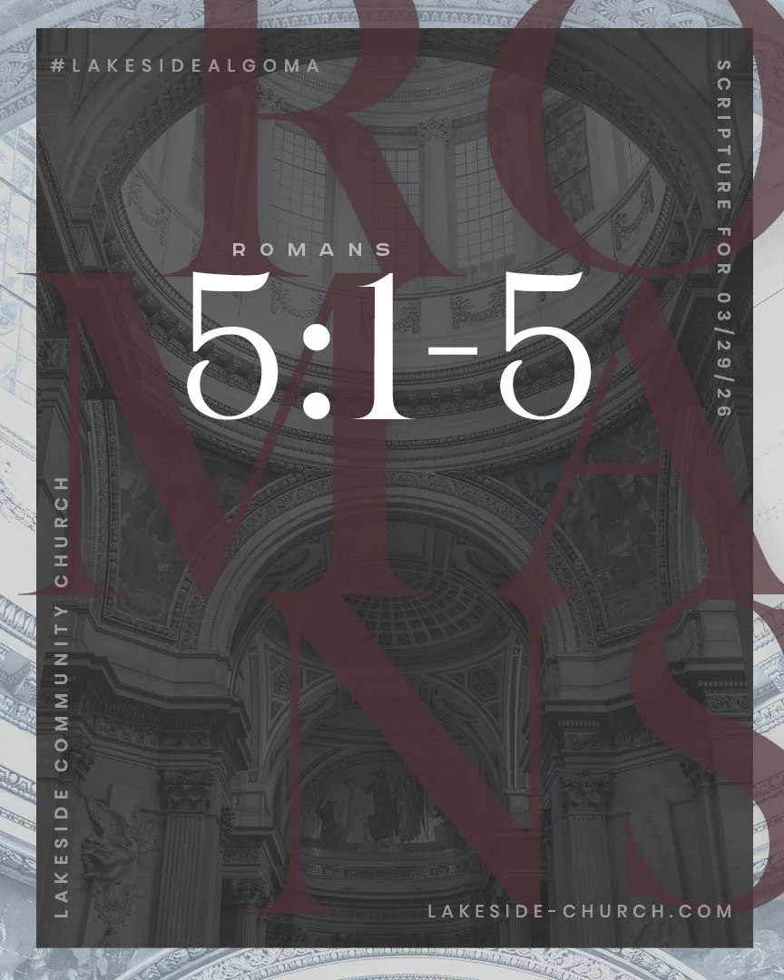 How can we have peace?
Join us this Sunday at 8:30am &amp; 10:00am as Pastor Brian Pursley walks through Romans 5:1-5, and teaches on why believers can have peace in all circumstances!
To learn more, visit lakeside-church.com/gatherings