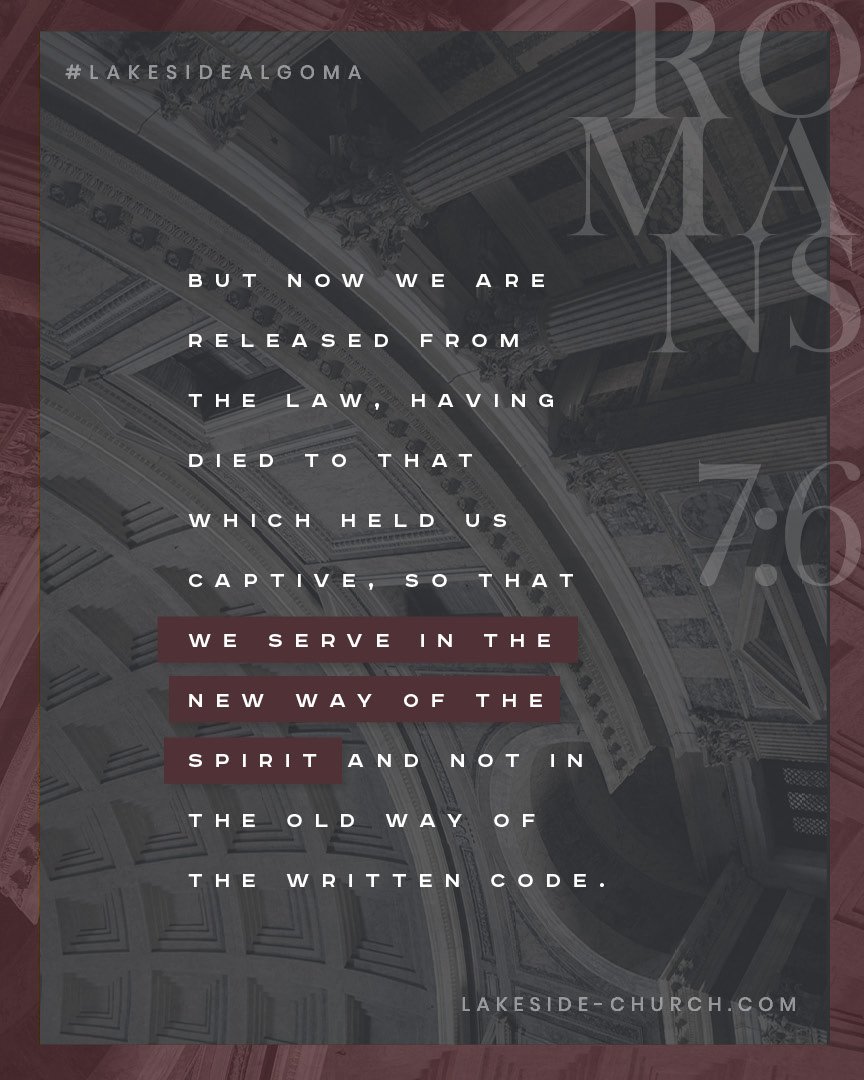 Have you been released from the law through faith in Christ?
To learn more, visit lakeside-church.com/media