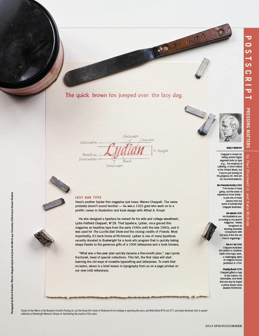 Postscript: Letterpress
