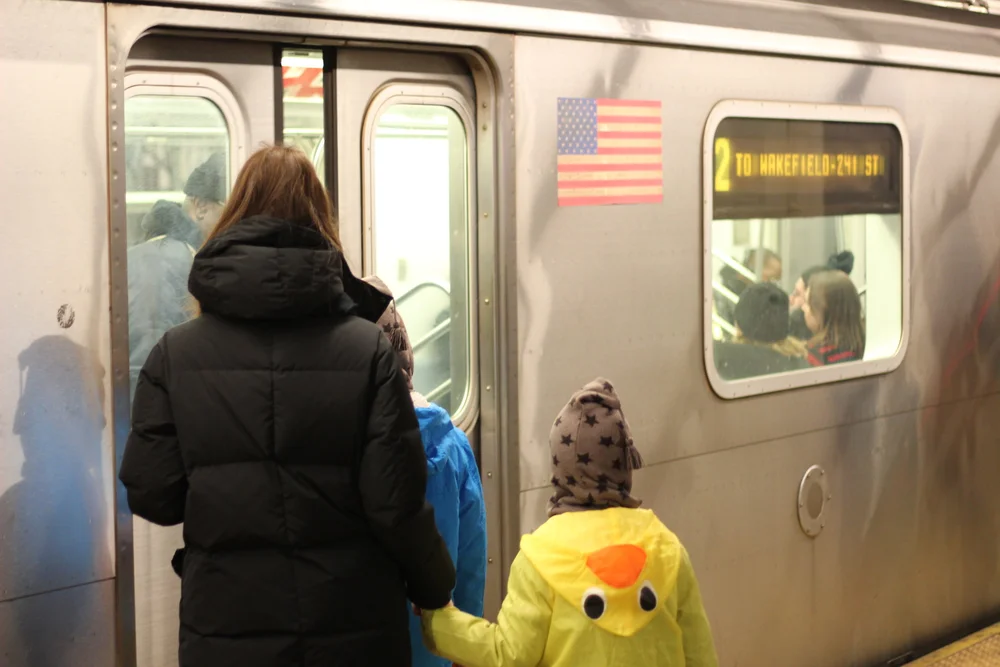 Entering the Subway in NYC