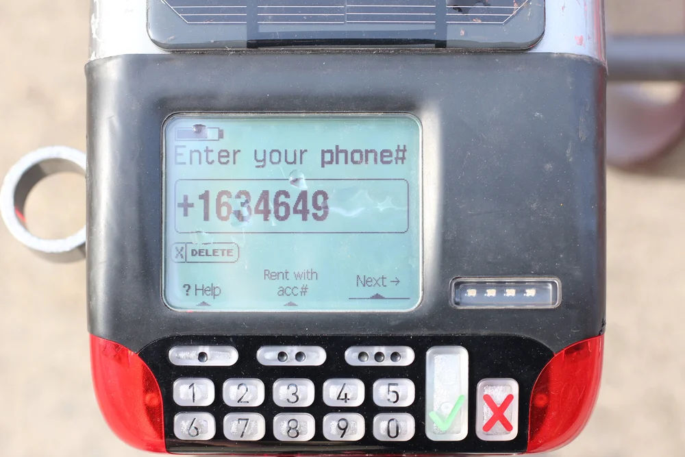 JUMP Bike Enter Phone Number on Account