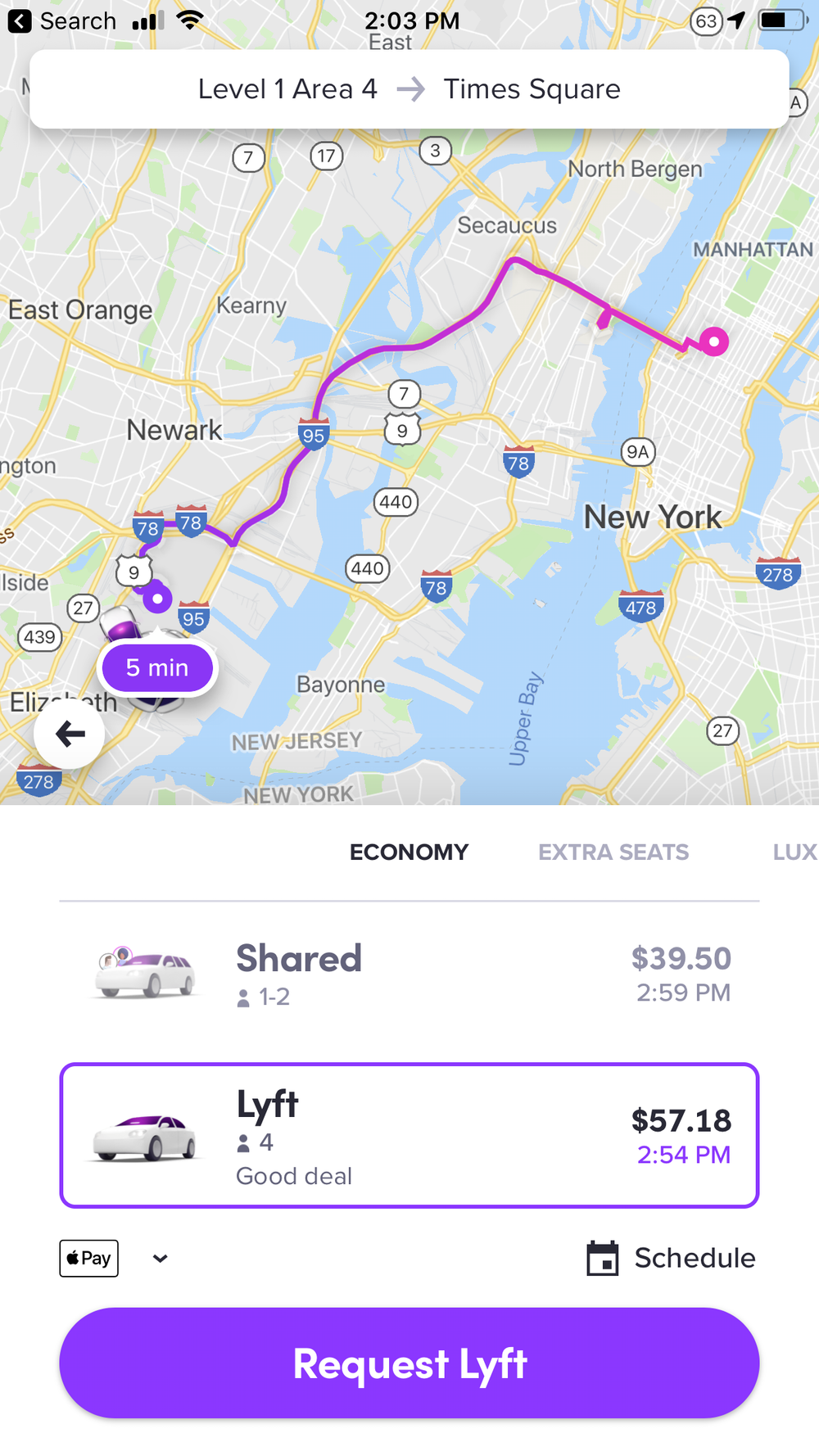 Getting a Lyft from the Airport