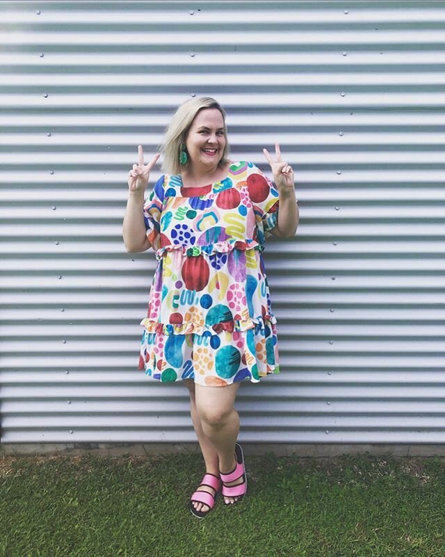 Hi! So over on Facebook land I created a JSP group called Friday Frocks, as I way to bring colour, fashion and heart. Since many of us are working at home, at home in isolation we can&rsquo;t dress up as much, so as a way to lift spirits I started #f