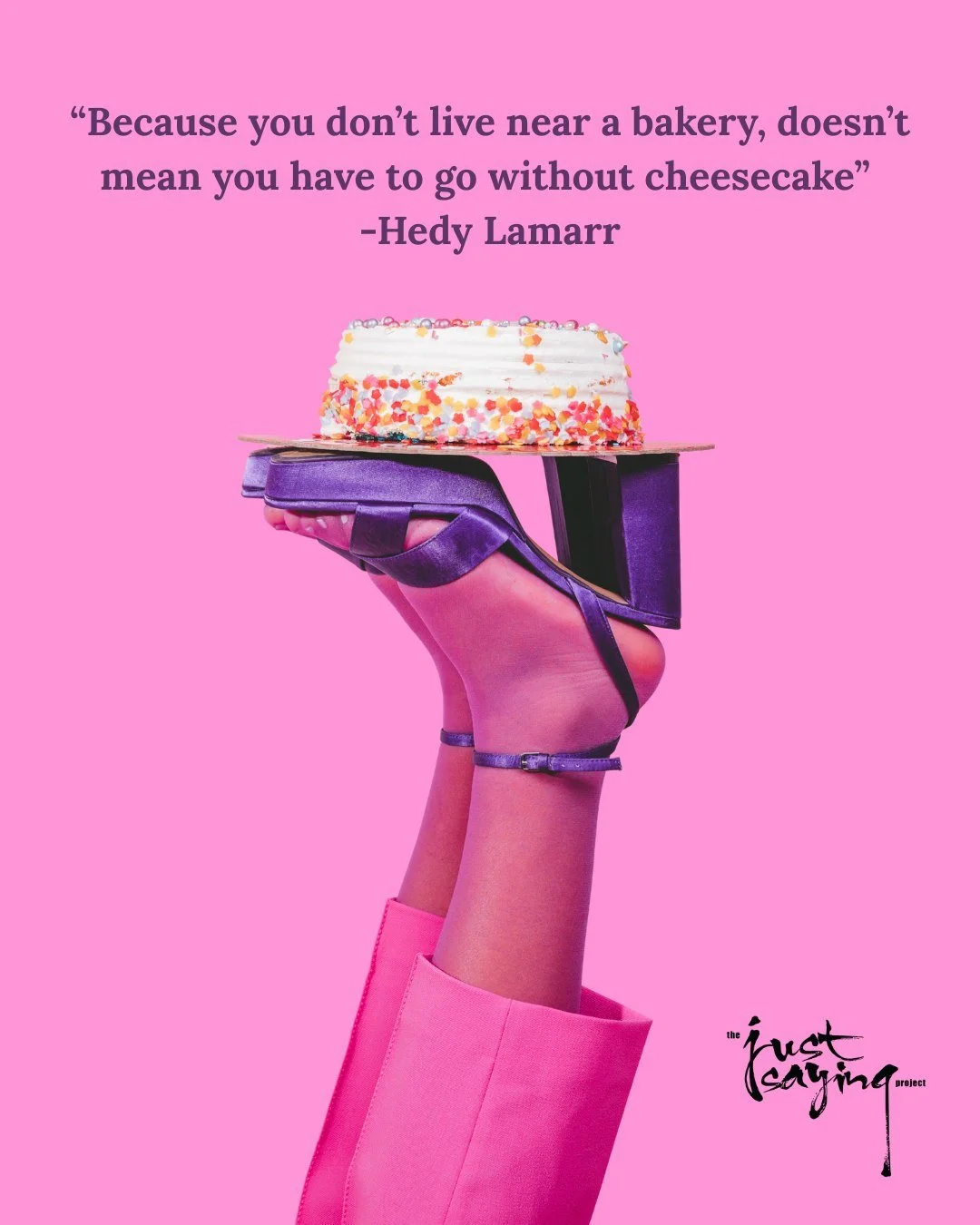 I must agree with Hedy, just because we don&rsquo;t live near a bakery doesn&rsquo;t mean we have to go without cheesecake. 

I know the Golden Girls solved some of their problems and bonded over cheesecake at the kitchen table. 
Julia Child famously