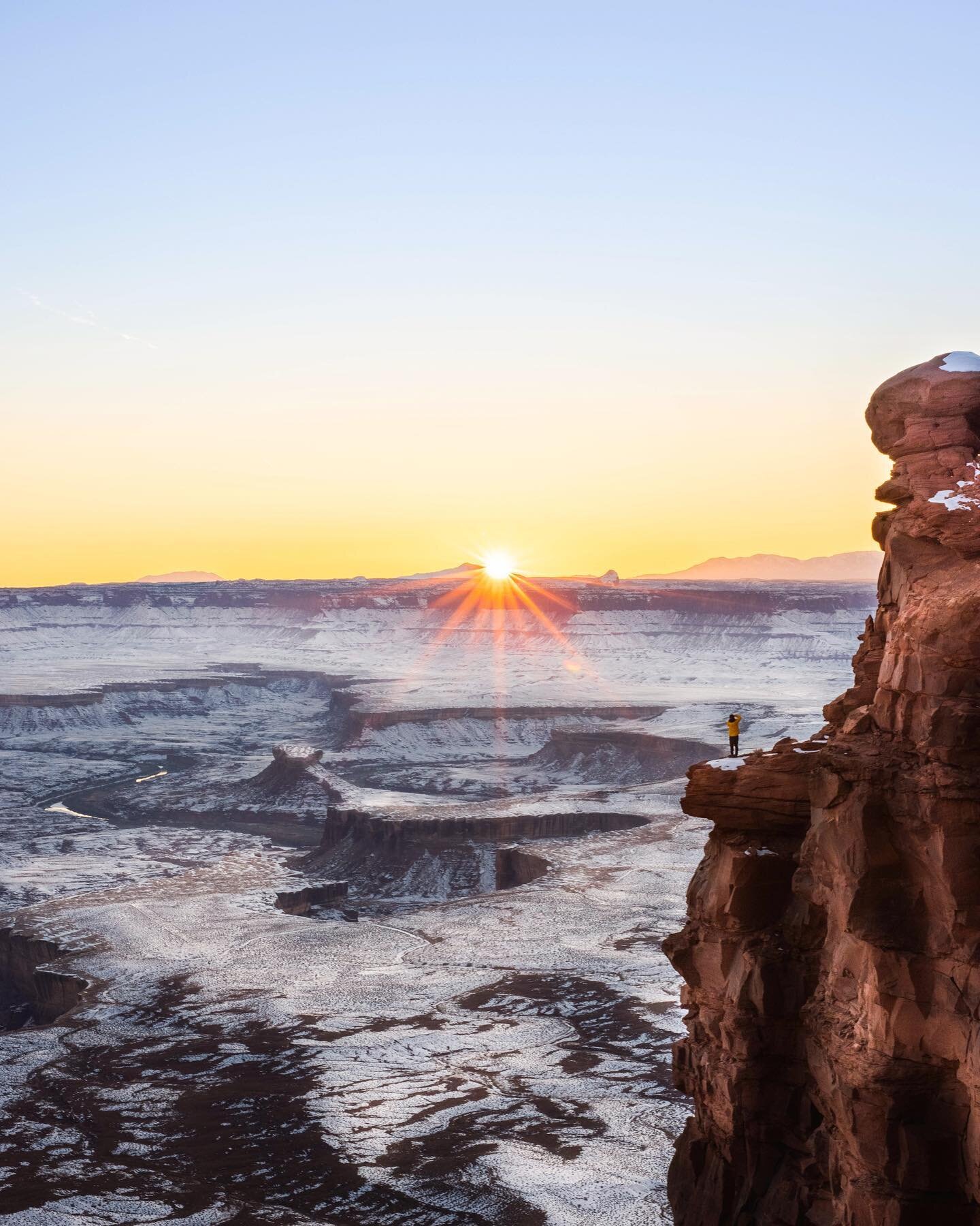 Catching the sunset over Canyonlands.